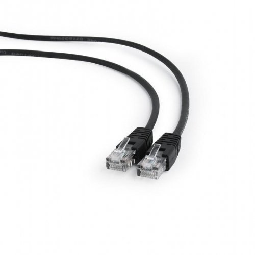 Gembird PATCH CABLE CAT5E UTP 3M/BLACK PP12-3M/BK