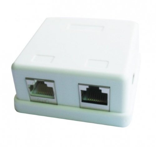 Gembird CABLE ACC MOUNT BOX 2XCAT5E/NCAC-HS-SMB2