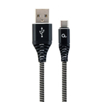 Gembird CABLE USB-C 1M BLACK/WHITE/CC-USB2B-AMCM-1M-BW