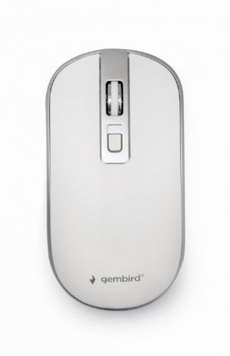 Gembird MOUSE USB OPTICAL WRL WHITE/SILVER MUSW-4B-06-WS