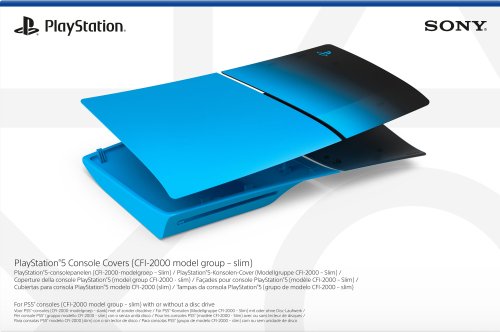 Sony PS5 Slim Console Cover (Rhythm Blue)