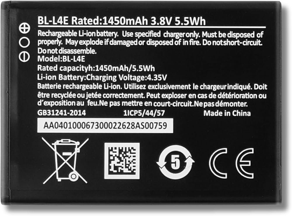 Nokia 2660 8210 BL-L4E 1450mAh Original Battery akumulators