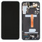 LCD screen Samsung S906 S22 Plus with touch screen and frame Black original (assembled service pack)