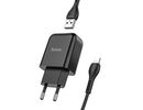Hoco travel charger USB + cable Lightning 2.1A N2 black