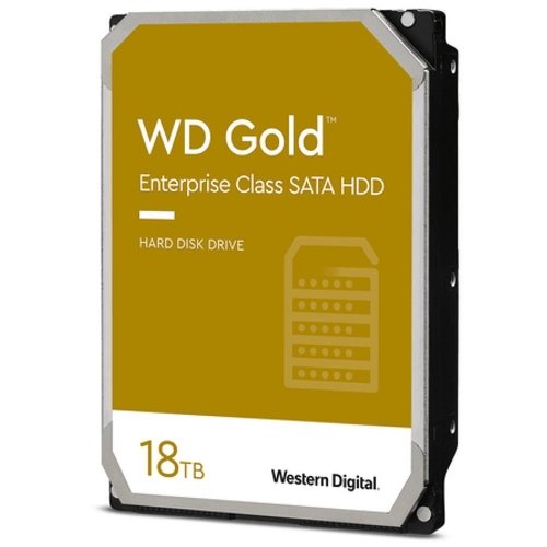 HDD|WESTERN DIGITAL|Gold|18TB|SATA 3.0|256 MB|7200 rpm|3,5"|WD181KRYZ