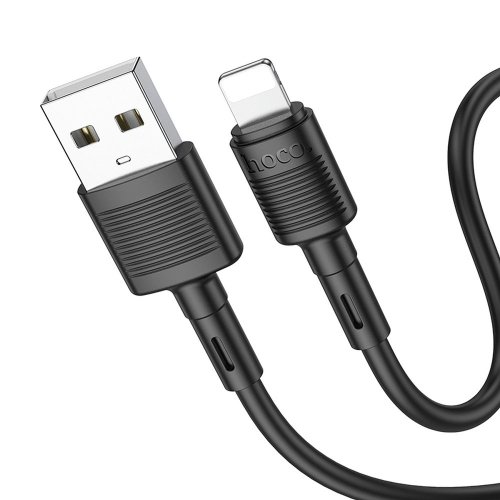 Hoco cable USB A to Lightning 2.4A X83 1m black