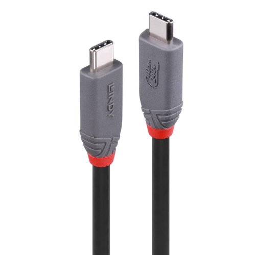 Lindy CABLE USB4 240W TYPE C 0.8M/40GBPS ANTHRA LINE 36956
