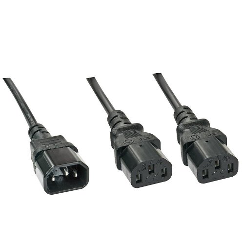 Lindy CABLE POWER C14 TO 2 X C13/1M 30363