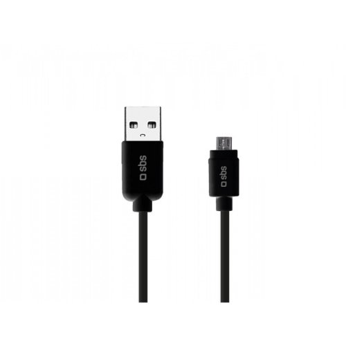 Data Cable USB 2.0 - Micro USB 1m By SBS Black