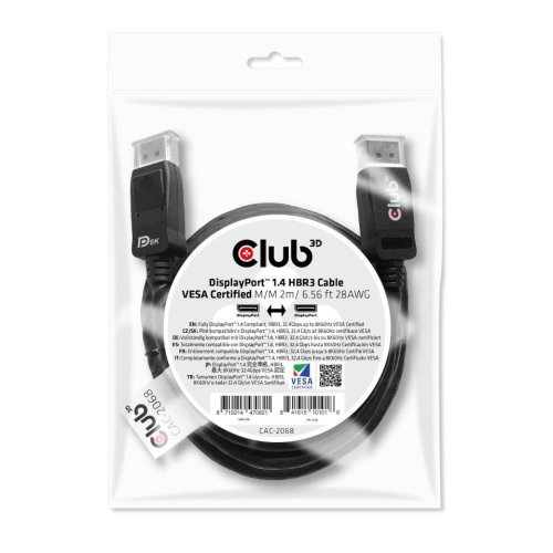 Club3d CABLE DP TO DP 2M/M/M CAC-2068