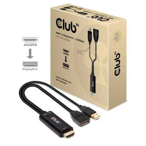 Club3d I/O ADAPTER HDMI TO DP/ACTIVE M/F CAC-1331