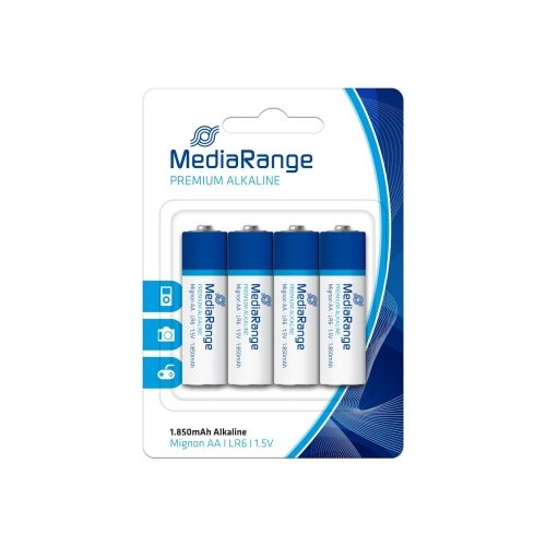 Mediarange BATTERY ALKALINE AA 1.5V/4PCS MRBAT104
