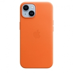 Apple iPhone 14 Leather Case with MagSafe Orange -