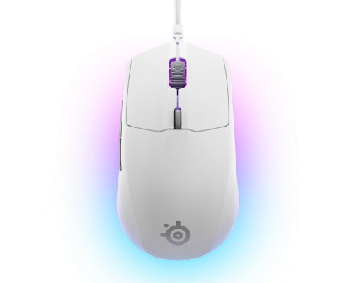 Steelseries Rival 3 Gen 2 White Wired Optical Mouse | 8500 DPI