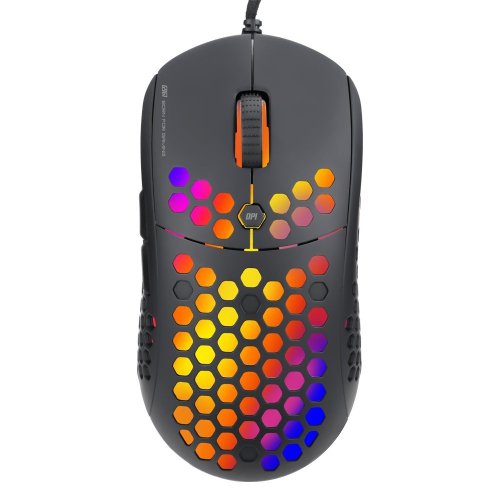 Marvo G961 RGB black wired mouse | 12000 DPI