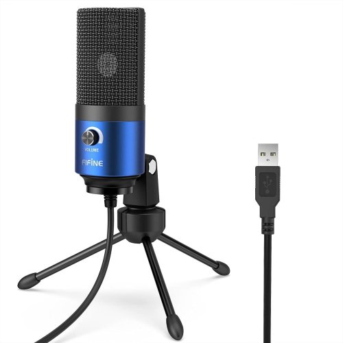 Fifine K669L Blue Condenser Microphone | USB