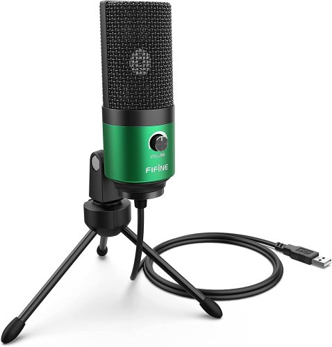 Fifine K669B Green Condenser Microphone | USB