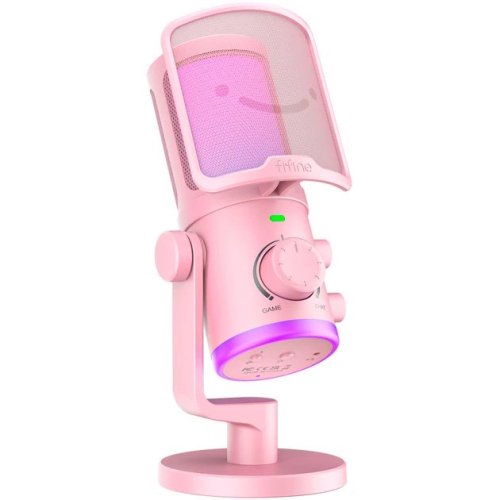 Fifine AmpliGame AM6P Wired Microphone with RGB Lighting | USB