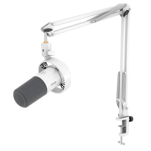 Fifine K688CTW Wired Dynamic Microphone with stand | USB/XLR