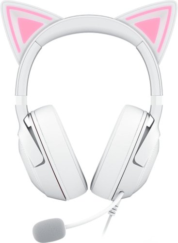 Razer Kraken Kitty V2 &ndash; Wired RGB Headset with Kitty Ears (White) | USB