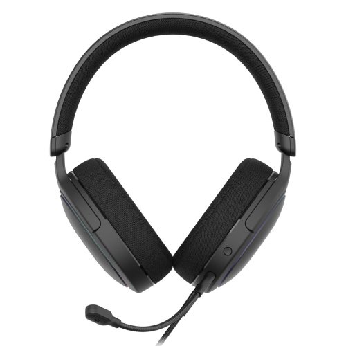 Deltaco GAMING Lightweight Stereo wired headset, 50mm element, LED, black