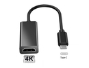 Ilike HD7 USB-C Spraudnis uz HDMI 4K ligzda Audio un Video Kabeļa adapteris 10cm - Konvertētājs Melns (OEM)