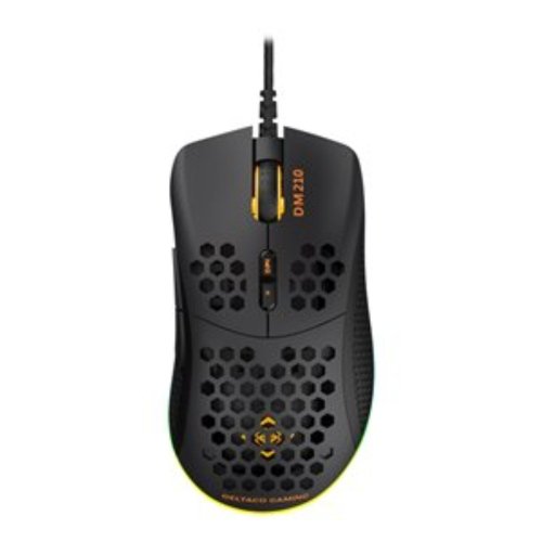 Deltaco GAMING DM210 Lightweight RGB wired gaming mouse | 6400 DPI | Black