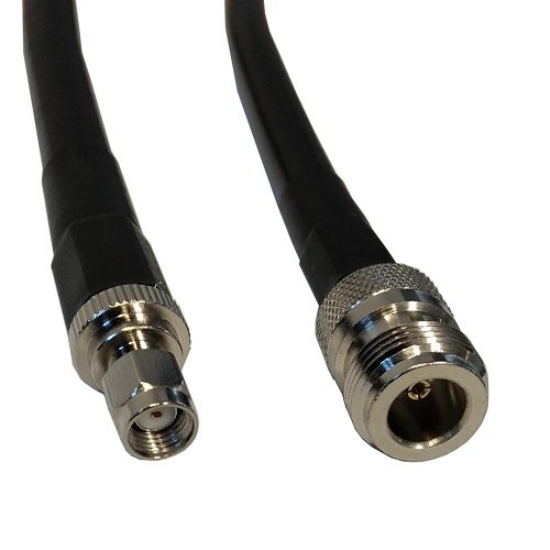 Hismart Cable LMR-400, 1m, N-female to RP-SMA-male