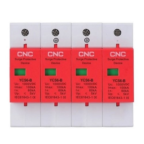 CNC DC Surge Protection Device, 4P, Class B, 60-1000kA, 1000VDC