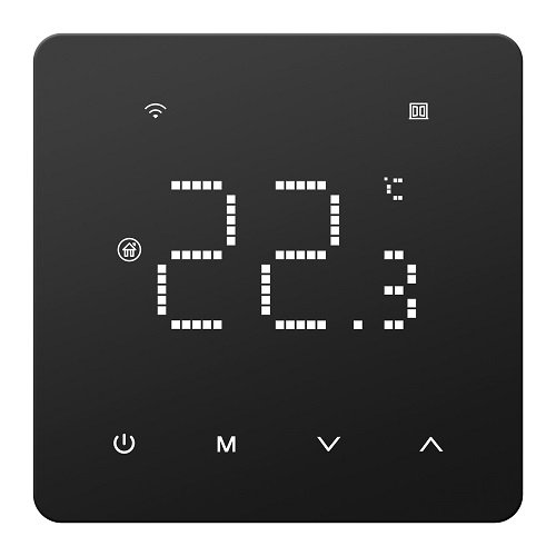 Tuya Programmable Heating Thermostat, Wi-Fi, 3A, 230VAC