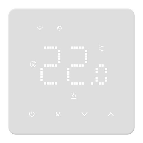 Tuya Programmable Heating Thermostat, Wi-Fi, 16A, 230VAC