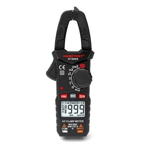 Habotest Clamp Meter AC600V/200A, DC600V