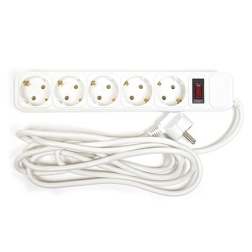 Power plant, llc Extension cord 3m, 5 sockets, with switch