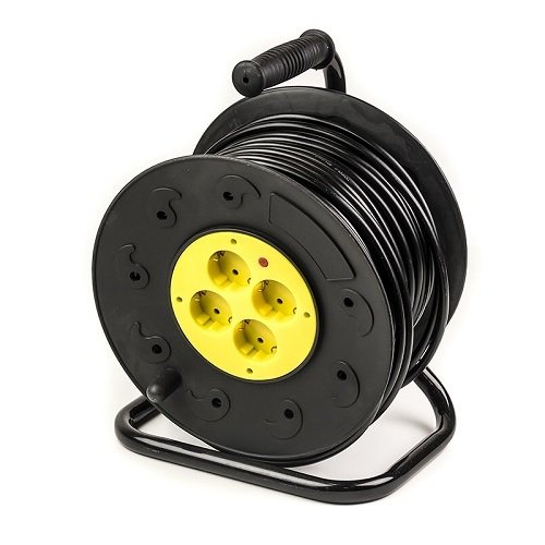 Power plant, llc Extension Cord with Reel 50m, 4 sockets, 3x2.5mm2