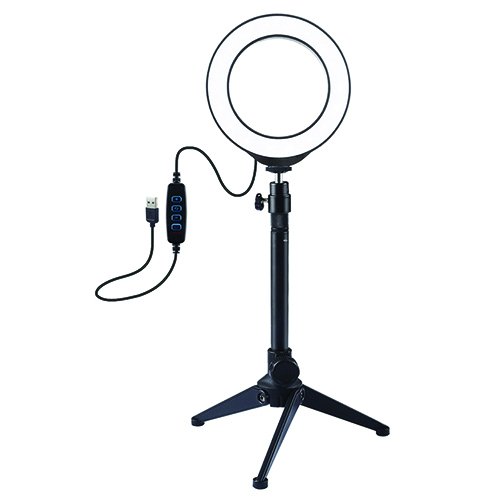 Puluz LED Ring Lamp 12cm With Desktop Tripod Mount Up to 24.5cm, USB