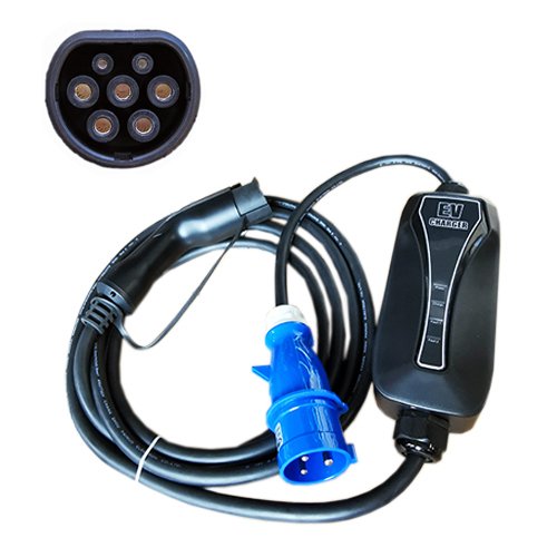 Hismart Electric car charger Type 2 - CEE, 6-32A, 7.2kW, 1-phase, 5m