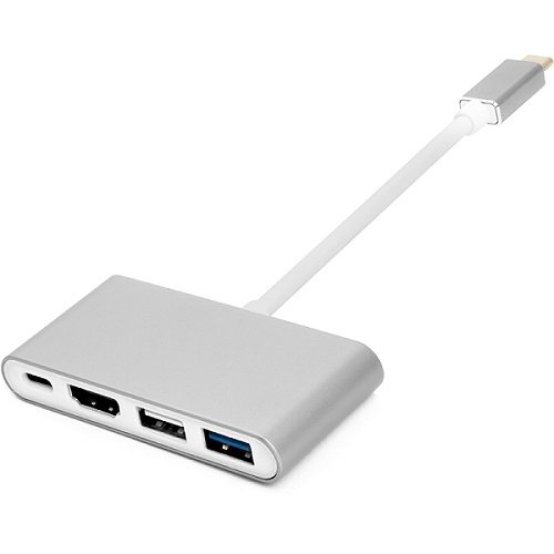 Power plant, llc Adapter Type-C (M) - HDMI, 4xUSB 2.0/3.0, Type-C (F)