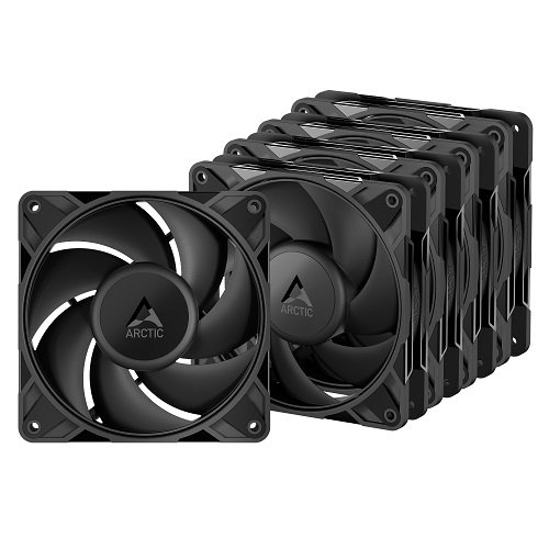 Arctic gmbh ARCTIC P12 PRO PWM PST High-Performance Fans x5, 4-pin, 120mm, black