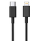 DCO USB-C uz Lightning Datu un Uzlādes vads priek&scaron; Apple iPhone 13 Mini Pro Max 1m Melns A2249 (MXOK2ZM/A) (OEM)