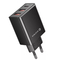 Evelatus ETC06 Premium Tīkla Adaptīvs Lādētājs EU 3 Portu 32W USB-C / USB-A2 ETC06 Melna