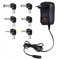 CP UCH1 Universal 12/30W (Maks. 2,1A) Baro&scaron;anas adapteris + USB 3-12V manuāls slēdzis un 6 spraudņi melns (OEM)
