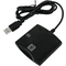 CP ID1 2in1 USB 2.0 ID kar&scaron;u lasītājs ar SIM kar&scaron;u slotu 80cm vadu (6.5x6cm) melns