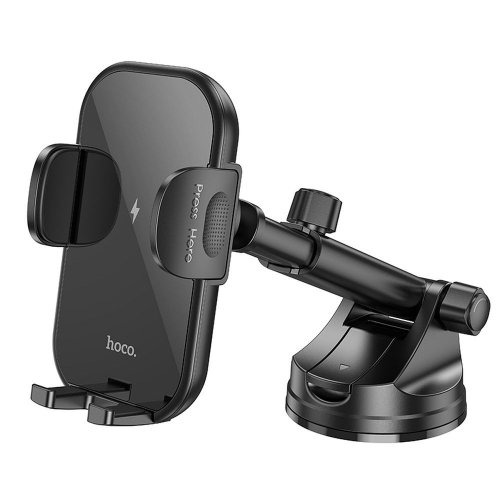Hoco. HOCO car holder with wireless charging windshield/center console 15W HW5 black