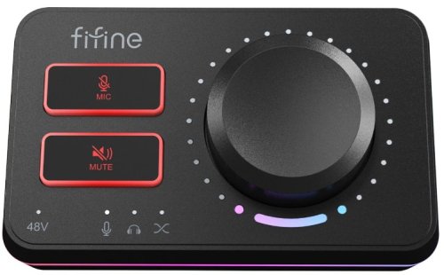 Fifine AmpliGame SC9 Gaming Audio Mixer | Black
