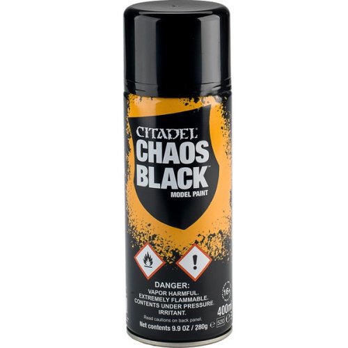 Games workshop Citadel Primer Spray: Chaos Black