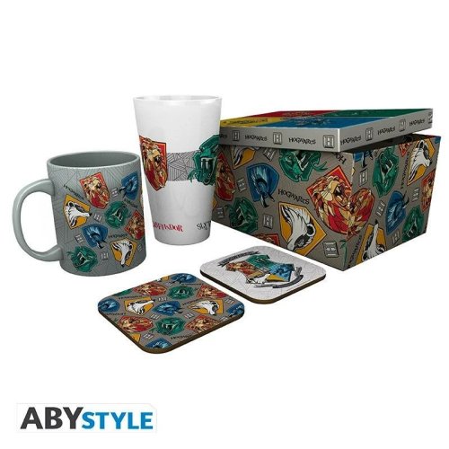 Abysse corp Harry Potter gift set: mug, glass, 2 x coasters - Stand Together