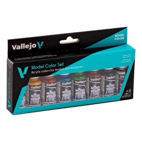 Acrylicos vallejo Vallejo - Model Color / 8 colors set - Wargames Basics 18 ml