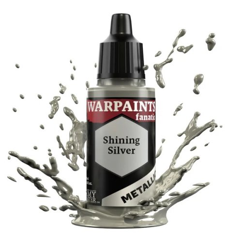 The army painter Warpaints Fanatic Metallic: Shining Silver