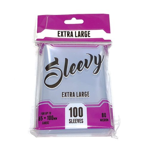 Lautapelit Sleevy XL &ndash; Clear (100 sleeves 65x100 mm)