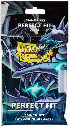 Dragon shield Japanese Size Perfect Fit Inner Sleeves - Clear (100 Pcs)
